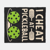 Lustiges Pickleball Fleecedecke (Vorderseite (Horizontal))