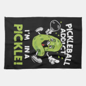 Lustiges-Pickleball Geschirrtuch (Horizontal)