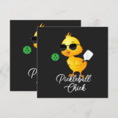Lustiges Pickleball-Huhn Pickleball (Vorne/Hinten)