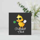 Lustiges Pickleball-Huhn Pickleball (Stehend Vorderseite)