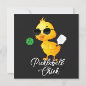 Lustiges Pickleball-Huhn Pickleball (Rückseite)