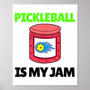 Lustiges Pickleball ist Jam-Paddle-Pickle-Ball-Spi Poster