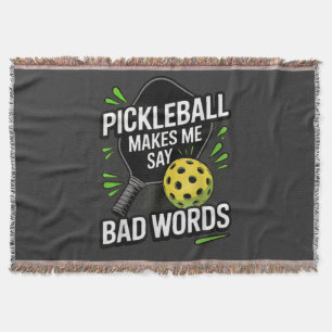 Lustiges Pickleball lässt mich Schimpfwörter sagen Decke
