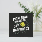Lustiges Pickleball Lässt Mich Schlechte Wörter Sa (Stehend Vorderseite)