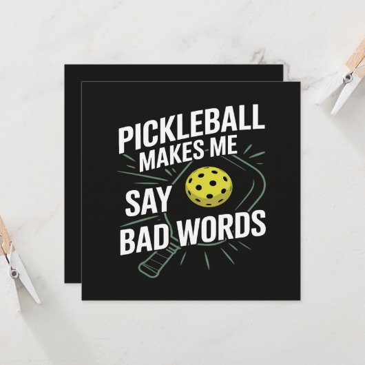 Lustiges Pickleball Lässt Mich Schlechte Wörter Sa (Vorderseite/Rückseite Beispiel)