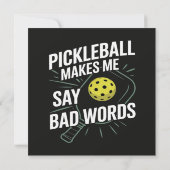Lustiges Pickleball Lässt Mich Schlechte Wörter Sa (Rückseite)