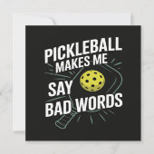 Lustiges Pickleball Lässt Mich Schlechte Wörter Sa (Vorderseite)