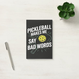 Lustiges Pickleball Lässt Mich Schlechte Wörter Sa Post-it Klebezettel