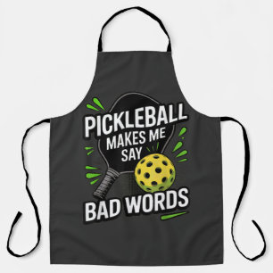 Lustiges Pickleball lässt mich schlimme Wörter sag Schürze