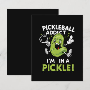 Lustiges-Pickleball Mitteilungskarte