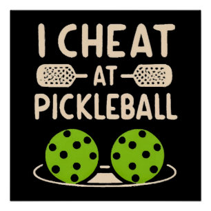 Lustiges Pickleball Poster
