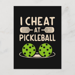Lustiges Pickleball Postkarte