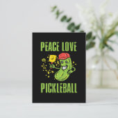 Lustiges Pickleball Postkarte (Stehend Vorderseite)