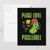 Lustiges Pickleball Postkarte (Vorne/Hinten)