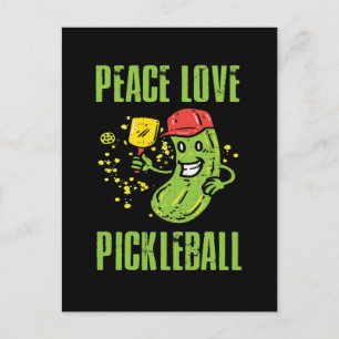 Lustiges Pickleball Postkarte