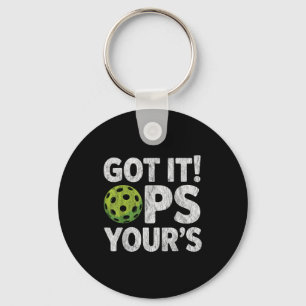 Lustiges Pickleball-Spiel ops dein Schlüsselanhänger