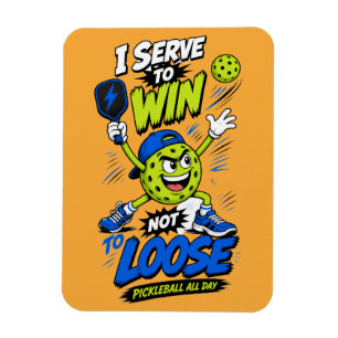 Lustiges Pickleball-Spieler-Design Magnet