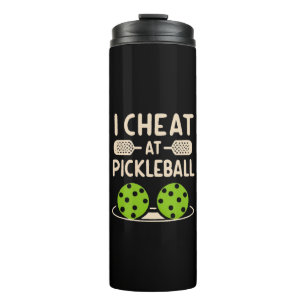 Lustiges Pickleball Thermosbecher