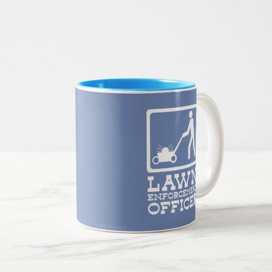 Lustiges Piktogrammwortspiel des Zweifarbige Tasse (VorderseiteRechts)