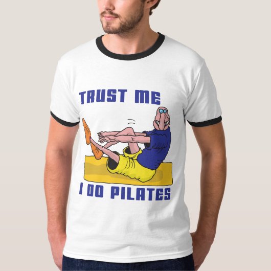Lustiges Pilates T-Shirt (Vorderseite)