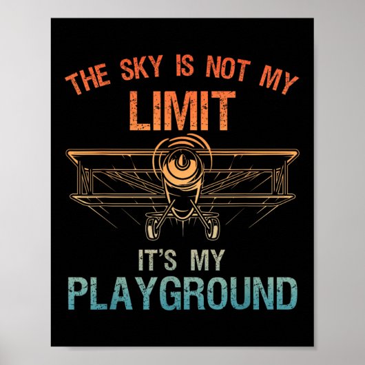 Lustiges Pilotendesign für Männer Frauen Luftfahrt Poster (Vorne)