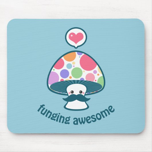 Lustiges Pilz-Pilz-Wortspiel Mousepad (Vorne)