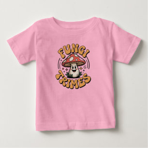 Lustiges Pilze Trimes Baby T-Shirt   Süßes Geschen