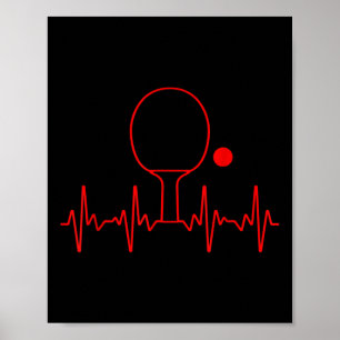 Lustiges Ping Pong Geschenk für Männer Frauen Tisc Poster