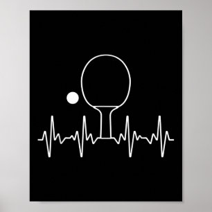 Lustiges Ping-Pong-Geschenk für Männer Frauen Tisc Poster