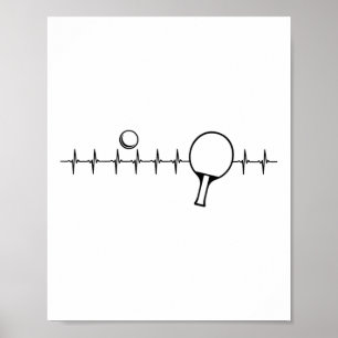 Lustiges Ping-Pong-Geschenk für Männer Frauen Tisc Poster