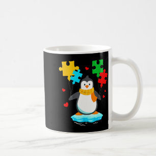 Lustiges Pinguin-Puzzle Autismus-Bewusstseinsmonat Kaffeetasse