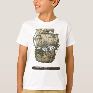 Lustiges Piratenschiff für Kinder T-Shirt