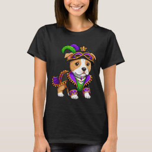 Lustiges Pitbull-Freund-Festival Karneval Mardi Gr T-Shirt