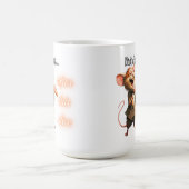 Lustiges Pizza-Diät-Maus-Design Kaffeetasse (Mittel)