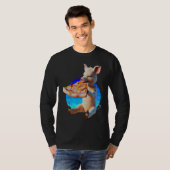 Lustiges Pizza Schwein T-Shirt (Vorne ganz)