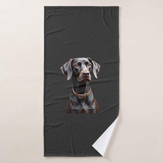 Lustiges Pointer-Shirt Pointer-Mama Papa Hunde-Lie Badehandtuch (Badehandtuch)