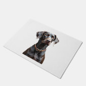 Lustiges Pointer-Shirt Pointer-Mama Papa Hunde-Lie Fußmatte (Schrägansicht)