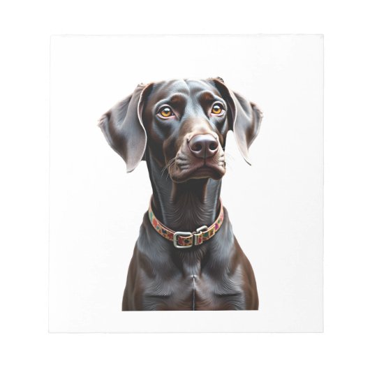 Lustiges Pointer-Shirt Pointer-Mama Papa Hunde-Lie Notizblock (Vorderseite)