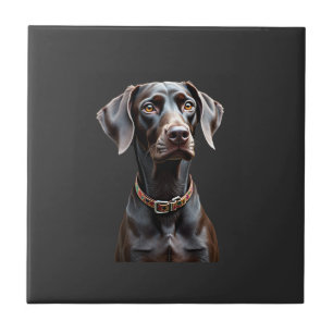 Lustiges Pointer-Shirt Pointer-Mama Papa-Hundelieb Fliese