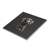 Lustiges Pointer-Shirt Pointer-Mama Papa-Hundelieb Fliese (Seite)