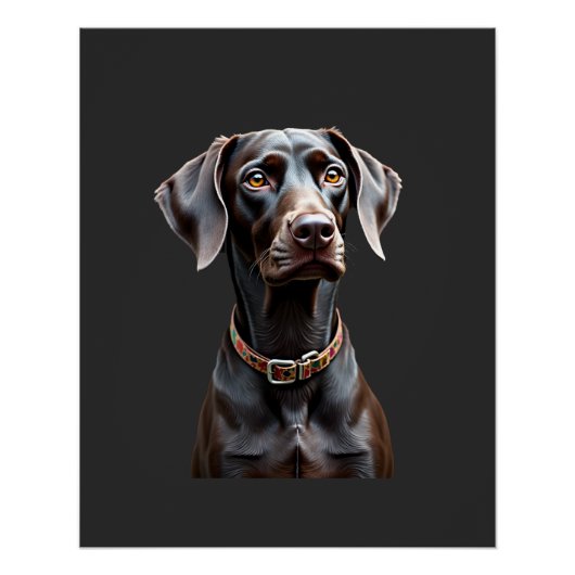 Lustiges Pointer-Shirt Pointer-Mutter-Vater-Hunde- Poster (Vorderseite)