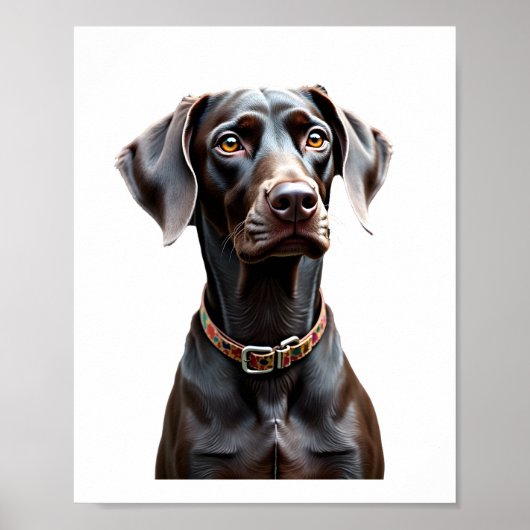 Lustiges Pointer-Shirt Pointer-Mutter-Vater-Hunde- Poster (Vorne)