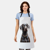 Lustiges Pointer-Shirt Pointer-Mutter-Vater-Hunde- Schürze (Getragen)