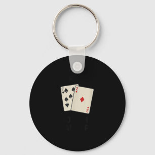 Lustiges Poker, ich falte nicht einmal meine Wäsch Schlüsselanhänger