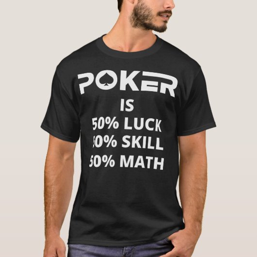 Lustiges Poker T-Shirt (Vorderseite)
