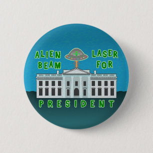 Lustiges politisches alien des Wahl-Spaß-  Button