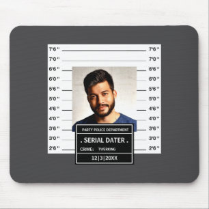 Lustiges Polizeifoto Ster Mousepad