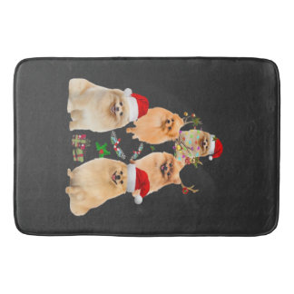 Lustiges Pomeranian-Weihnachtsbaum-Dekor-Ornament  Badematte