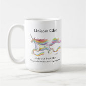 Lustiges Pony des Unicorn-Kleberpferdeniedlichen Kaffeetasse (Links)