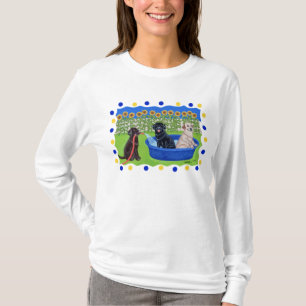 Lustiges Pool-Party Labradors T-Shirt